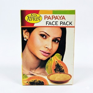 Afrin Papaya <b>Face</b> Pack for Glowing Skin Natural Herbal <b>Tan</b> Removal Facial Cleanser Pack for Men and Women Organic 100g Pack - Product Image 1