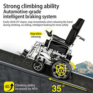 Fauteuil roulant électrique pliable, chaise de mobilité portable pour <span class=keywords><strong>personnes</strong></span> âgées avec télécommande, moteur puissant et <span class=keywords><strong>transport</strong></span> facile - Product Image 1