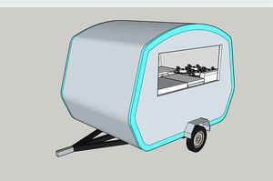 Street Movable Tow <b>Bar</b> <b>Snack</b> Vending Mobile Food Trailer - Product Image 2
