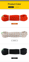 Type-A 38kN 14mm Nylon Polyamide CORDE pour Camping et Randonnée CE UIAA Approuvé