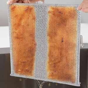 Dây thép kim loại rỉ sét loại bỏ làm sạch vải nhà bếp ma thuật rửa chén Khăn làm sạch Rag lò vi sóng bếp sạch công cụ món ăn vải - Product Image 4