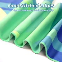 Custom Microfiber Sublimated Digital Sublimation BeachTowel Printed Logo Sports Promotion Personalized Soft Beach Towel on Beach