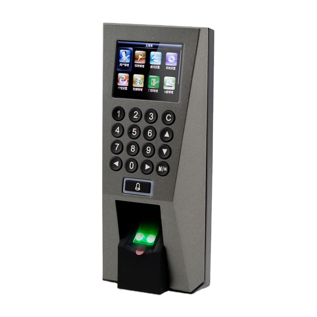Professional Fingerprint Access Control Time Attendance System Fingerprint Reader F18 2.4" TFT LCD Display 3000 Fingerprint