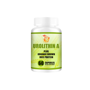 Cápsulas de Urolithin A OEM ODM con proteína de arroz integral orgánica en polvo, suplementos herbales para la salud y el bienestar, dieta saludable. - Product Image 1