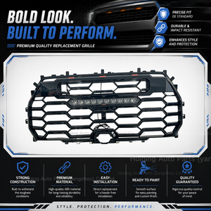 Parrilla Delantera LED para Auto, Estilo TRD, Color Negro Brillante, con Barra de Luces LED, Piezas de Carrocería para Toyota <span class=keywords><strong>Tundra</strong></span> Versión <span class=keywords><strong>2022</strong></span> 2023 - Product Image 3