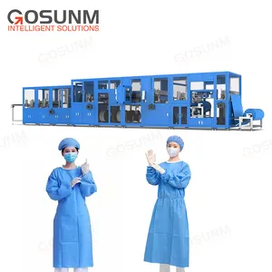Gosunm-ماكينة تصنيع بدلة جراحية ، منخفضة التكلفة ، بالموجات فوق الصوتية ، عالية السرعة ، يمكن التخلص منها ، متوافقة مع غير منسوجة