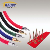 Traust Velours Corde Contrôle Des Foules Suspendus Garde-corps Rouge Rose Vert Noir Tapis Queue Barrière Stanchion Barrières De Trafic