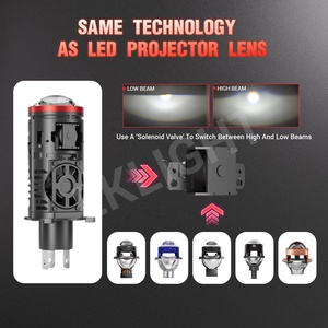 Nuevo EKLIGHT M2 H4 Led proyector lente Canbus Super brillante Mini Bi Led proyector lente ajuste coches motocicleta bicicleta - Product Image 2