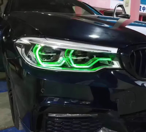 Modulo LED DRL RGB SJC per BMW Serie 5 F90 G30 2017-2020, Fari Multicolore, Accessori Auto Giallo Rosso Verde Blu Ambra - Product Image 4