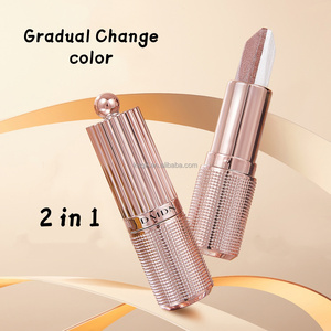 Kaqili Golden Gradual Change Shining Two Colors Eyeshadow Stick Larga Duración 2 en 1 Sparkle Highlight Stick - Product Image 6