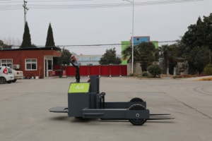 Chariot élévateur électrique extérieur autoporté avec batterie au plomb 24V100Ah, pneus en polyuréthane/solides, fourches réglables, modèle CTXA-20 - Product Image 2