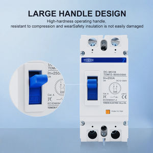 2P B Curve 500V DC เซอร์กิตเบรกเกอร์แบบขึ้นรูป MCCB สวิตช์ป้องกันการโอเวอร์โหลดสำหรับโซลาร์เซลล์ PV D794 - Product Image 3