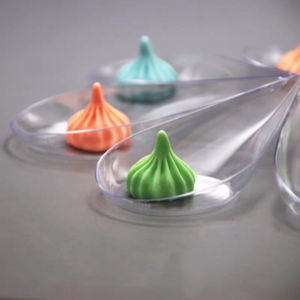 Mini cuchara de postre biodegradable, plato pequeño para fiesta, boda - Product Image 4