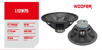 Woofer AES 12 inci 450W |   Magnet Neodymium 75mm, Voice Coil 75mm, Sensitivitas 98dB, 45Hz-3kHz, Ultra-Ringan untuk Panggung & Tur