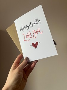 Vente en gros Simple Impression de calligraphie minimale Voulez-vous être ma carte de voeux Valentine Cartes de remerciement personnalisées avec enveloppe - Product Image 2