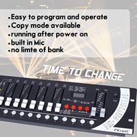 Contrôleur de lumière LED DMX 192 canaux Pknight avec indice de protection IP65, en cuivre, pour DJ et KTV, pour éclairages de scène