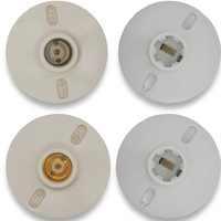 Haute qualité industrielle universelle vis ampoule douille Types blanc forme ronde bakélite plafonnier E27 E14 support de lampe
