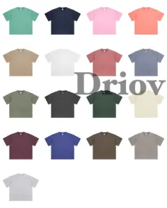 High Quality 250g Washed Vintage Blank Tshirt Plain Cotton Vintage Oversized T Shirts Personalized Custom Loose Vintage T-shirt