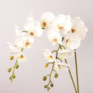 Orquídea Phalaenopsis Artificial de 8 Cabezas, Plástico PU de Alta Simulación, Decoración para Bodas - Product Image 2