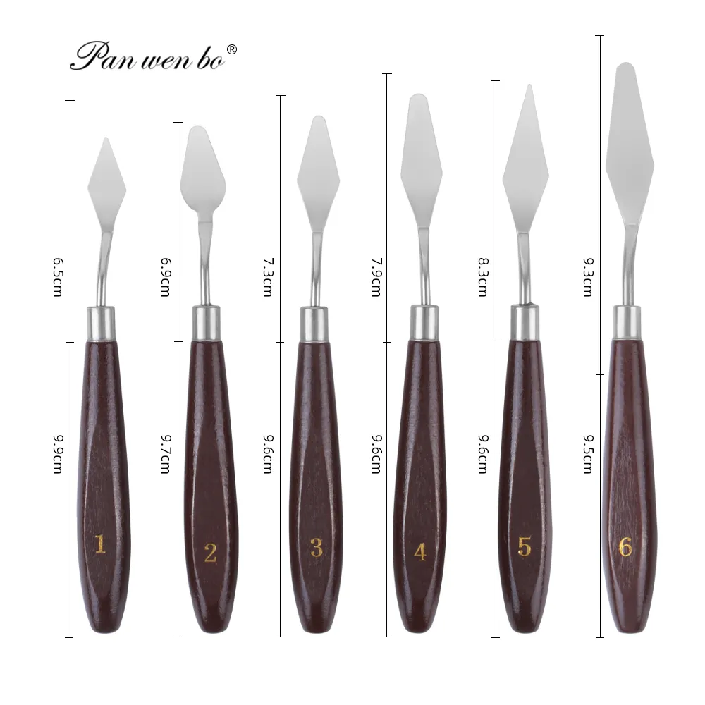 Ölgemälde-Palette-Messer Spatula-Machtwerkzeuge 18-teiliges Malmesser-Set Stahlkünstler Ölgemälde-Palette-Messer-Set