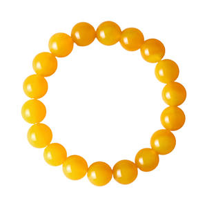 Pulsera de Ágata Amarilla Natural <span class=keywords><strong>Cen</strong></span> 7a, Alta Calidad para Hombre y Mujer, Color Ámbar Aceite de Pollo, Cuentas de la Suerte, Calcedonia, Y - Product Image 5