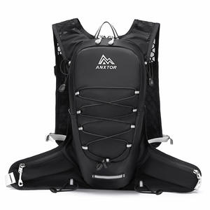 Sac à dos de vélo imperméable léger 12L avec ceinture à coussin d'air pour le cyclisme, la randonnée, le trekking, la course à pied, sac d'hydratation, doublure en nylon - Product Image 3