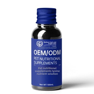 Complément alimentaire <span class=keywords><strong>pour</strong></span> animaux <span class=keywords><strong>de</strong></span> compagnie OEM personnalisé, solution nutritive liquide universelle à la <span class=keywords><strong>lysine</strong></span> <span class=keywords><strong>pour</strong></span> chats et chiens en bouteille - Product Image 1