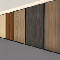 Panneaux muraux en PVC imitation bois de bambou et charbon de bois pour hôtels, vente en gros d'usine, décoration DIY