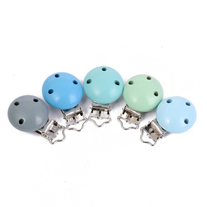 Clip para <span class=keywords><strong>Chupete</strong></span> de Madera de Loto Suave, Soporte Natural para <span class=keywords><strong>Chupete</strong></span> de Schima Superba, Clips para <span class=keywords><strong>Chupete</strong></span> para Hacer Cadenas de <span class=keywords><strong>Chupete</strong></span> Hechas a Mano para Bebés - Product Image 3