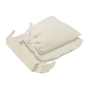 ถุงผ้าแคนวาสขนาดเล็กพิมพ์โลโก้ตามสั่ง พร้อมเชือกผูก สำหรับใส่ของขวัญ เป็นมิตรต่อสิ่งแวดล้อม ใช้ซ้ำได้ - Product Image 6