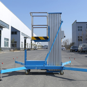 Передвижной портативный алюминиевый самоходный одномачтовый подъемник вертикальный мужской Мачтовый подъемник платформа - Product Image 6