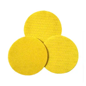 Disco de lija para paneles de yeso, herramientas abrasivas de 225mm, gancho y bucle amarillo, disco de lijado abrasivo