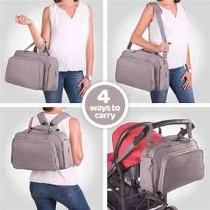 Grand <span class=keywords><strong>sac</strong></span> <span class=keywords><strong>à</strong></span> <span class=keywords><strong>langer</strong></span> Convertible 4-<span class=keywords><strong>en</strong></span>-1 pour bébé, <span class=keywords><strong>lit</strong></span> de bébé polyvalent avec <span class=keywords><strong>couffin</strong></span> <span class=keywords><strong>à</strong></span> <span class=keywords><strong>langer</strong></span> - Product Image 5