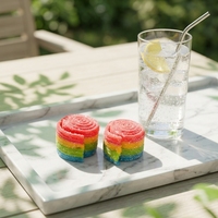 Rouleaux de réglisse arc-en-ciel moelleux, bonbons gélifiés fruités, friandises sucrées, vente en gros