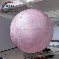 Ballon lunaire gonflable géant suspendu pour la décoration du Festival de la Mi-Automne, accessoire de spectacle