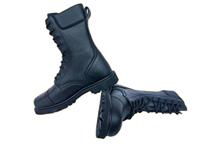 Bottes Ranger en cuir noir pour activités tactiques en plein air avec semelle GOOD YEAR WELTED