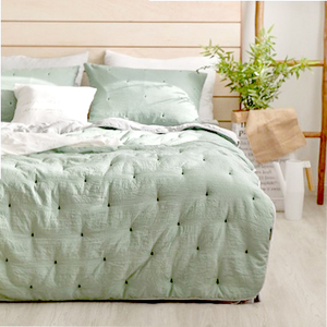 クリスマスギフト刺繍ダブルベッド快適で暖かい綿のキルトカバーベッドシーツ寝具セットベッドカバーキルト - Product Image 6