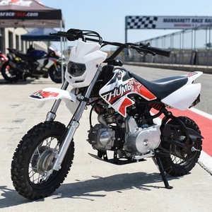 Nueva Motocicleta Todoterreno de Gasolina de 110cc, Refrigerada por Aire, Estructura Resistente, Motor Monocilíndrico, Tubos de Escape Dobles Rectos, 110cc - Product Image 1