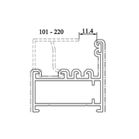 Profilé en aluminium Maurice pour fenêtres et portes, fenêtres à battants en aluminium, profilé en aluminium