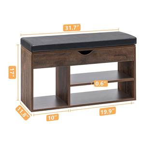 Meuble à chaussures transfrontalier <span class=keywords><strong>Tabouret</strong></span> à langer-Rangement du corps Support en <span class=keywords><strong>bois</strong></span> à rabat Accueil - Product Image 5