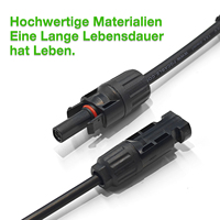 Cable de conexión paralelo solar tipo Y, conector de panel solar, 30A, 4mm, IP65, 2 en 1, cable 1 a 2 con herramienta de llave inglesa