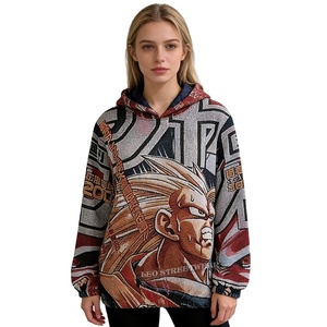 Anime Woven Tapestry <strong>Hoodie</strong> One Piece Tapestry Blanket Women Girl Oversized <strong>Dragon</strong> <strong>Z</strong> <strong>Ball</strong> Cartoon Cotton Hoodies - Product Image 1