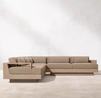 Chaise longue en aluminium, canapé, mobilier d'hôtel, mobilier de patio, mobilier de jardin, mobilier de cour, mobilier d'extérieur tout temps, ensembles de canapés de parc