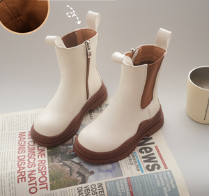 Autumn and Winter High Quality New Fashion Girls Short <b>Ankle</b> <b>Boots</b> Kids Rubber <b>Boots</b> Kids Boy Leather <b>Boots</b> - Product Image 5
