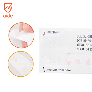 עוזרו חד פעמי להדפסה ישירה תרמית סינתטי wristbands בית חולים מבוגר תינוק המטופל id wristband - Product Image 5