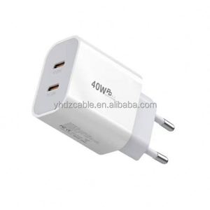 Dual <b>C</b> Fast <b>Charging</b> 20W <b>Charging</b> Head TYPE-<b>C</b> Charger 40W Dual PD Charger Mobile Phone <b>Charging</b> Head - Product Image 2