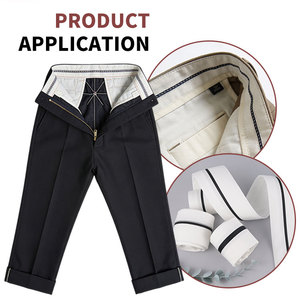 Fodera per Cintura Pantaloni OEM di Fabbrica, Fodera in Poliestere con LOGO Personalizzato, Cintura in Tessuto all'Ingrosso per Abiti e Jeans - Product Image 3