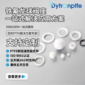 ซีทวาล์วบอล PTFE ยี่ห้อ Dytronptfe แบบไม่มาตรฐาน ปรับแต่งได้สำหรับวาล์วไฮดรอลิกและนิวเมติก - Product Image 1