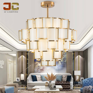 Grande <span class=keywords><strong>lampadario</strong></span> in stile nord europa con <span class=keywords><strong>doppio</strong></span> ingresso per lampada da salotto girevole per villa - Product Image 4