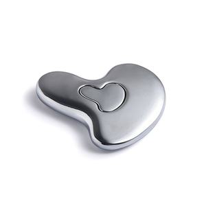 Placa de Metal Irrompible en Forma de Corazón para Raspado Facial, Herramienta de Masaje Gua Sha, Tabla Guasha - Product Image 3